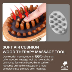 Wood Therapy Massage Tool for Belly Fat | Meridian Massage Brush