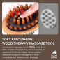Outil de Massage Bois Thérapie pour Graisse Ventre - Brosse de Massage Méridien Outil de Massage Bois Thérapie pour Graisse Ventre - Brosse de Massage Méridien