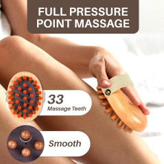 Wood Therapy Massage Tool for Belly Fat | Meridian Massage Brush