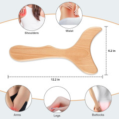 KintKita Wood Therapy Massage Tool for Cellulite & Muscle Tension Relief