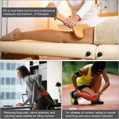 Outils Massage Bois KintKita - Drainage Lymphatique & Sculptant