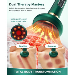 Electric Cupping Massager - 12-Level Suction for Neck & Cellulite Relief