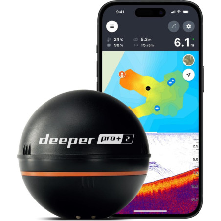 Deeper PRO+ 2 Portable Sonar Fish Finder with GPS & Free App