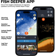 Deeper PRO+ 2 Portable GPS Fish Finder for Kayaks, Boats & Ice Fishing with Free App