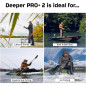 Deeper PRO+ 2 Sonar Portable GPS Fish Finder pour Kayak, Bateau et Pêche sur Glace avec Application Gratuite Deeper PRO+ 2 Sonar Portable GPS Fish Finder pour Kayak, Bateau et Pêche sur Glace avec Application Gratuite