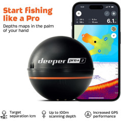 Deeper PRO+ 2 Portable Sonar Fish Finder with GPS & Free App