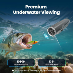 Caméra CanFish Fishing CamX HD 1080P - Étanche & Wi-Fi