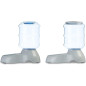 Amazon Basics Automatic Pet Water Dispenser & Gravity Food Feeder Set for Cats & Dogs, Small, 2-Pack