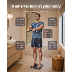 RENPHO MorphoScan Lite Body Composition Scale with Handle and Clear Display for Accurate Measurements