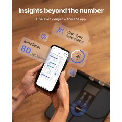 RENPHO MorphoScan Lite Body Composition Scale with Handle & Clear Display
