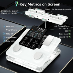 Arboleaf Smart Scale with 50+ Body Metrics: BMI, Fat & Muscle Mass
