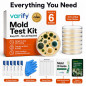 Varify Mold Test Kit for Home Air Quality - 6-Petri-Dish Indoor Spore Sampler & Black Mold Detector Varify Mold Test Kit for Home Air Quality - 6-Petri-Dish Indoor Spore Sampler & Black Mold Detector