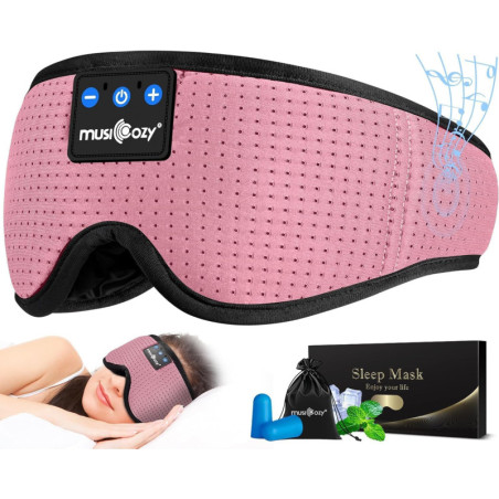 MUSICOZY Bluetooth 5.4 Sleep Headphones & Eye Mask Earbuds Headband for Comfortable Sleep