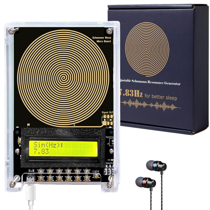 Adjustable 0.01Hz-299999Hz Sine Wave & 7.83Hz Schumann Resonance Generator