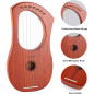 LIEKE Harpe Lyre 7 Cordes pour Débutants Adulte - Instrument Musical Facile à Apprendre LIEKE Harpe Lyre 7 Cordes pour Débutants Adulte - Instrument Musical Facile à Apprendre