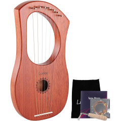 LIEKE 7-String Lyre Harp – Perfect Beginner Instrument for Adults