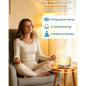 eSynic Portable Tibetan Singing Bowl White Noise Machine - 38 Sounds, 7 Lights, 30h Playback, Timer, 3D Audio