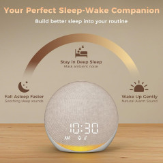Réveil Sound Machine : 25 Sons Naturels pour le Sommeil