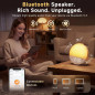 Geuuap Sunrise Alarm Clock with Natural Wake-Up Light & White Noise Machine, Khaki Geuuap Sunrise Alarm Clock with Natural Wake-Up Light & White Noise Machine, Khaki