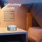Plug-in White & Brown Noise Machine Alarm Clock with Rechargeable Battery, Night Light, 30 Sounds, Dual Alarms, Timers
