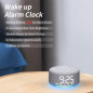 Plug-in White & Brown Noise Machine Alarm Clock with Rechargeable Battery, Night Light, 30 Sounds, Dual Alarms, Timers
