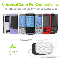 AUVON TENS Unit Electrode Pads 20 Pcs, Upgraded 2x2 Self-Stick Patches