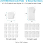 DOMAS 24-Pack TENS Pads 2x2 & 2x4 with Holder, 30 Uses, Latex-Free, Compatible with 2mm Pin TENS Units DOMAS 24-Pack TENS Pads 2x2 & 2x4 with Holder, 30 Uses, Latex-Free, Compatible with 2mm Pin TENS Units