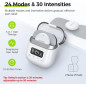 AUVON TENS sans fil 24 modes, stimulateur musculaire pour soulagement douleur, 6 électrodes