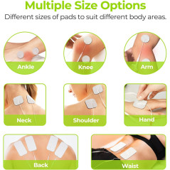 AUVON TENS Pads Replacement Sans Latex - Lot de 20 pièces