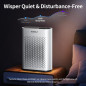 Air Purifier for Large Rooms up to 2,400 ft², 3-Stage True HEPA, 360° Airflow, Quiet Sleep Mode, HAP602 White Air Purifier for Large Rooms up to 2,400 ft², 3-Stage True HEPA, 360° Airflow, Quiet Sleep Mode, HAP602 White