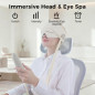 FSA Eligible Electric Head Massager with Heat, 6-Zone Kneading, Rechargeable 2200mAh for Migraine Relief