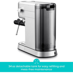 CASABREWS CM5418 Machine à Espresso Compacte avec Baguette à Vapeur pour Mousse de Lait