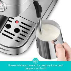 Machine Espresso Compacte CASABREWS CM5418 avec Mousseur à Lait