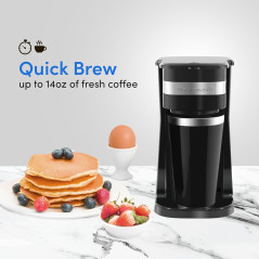 Machine à Café Compacte Elite Gourmet EHC111A Noir - Single-Serve