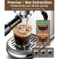 atatix Espresso Machine with 20 Bar Pressure & Milk Frother – High-Performance Espresso Maker atatix Espresso Machine with 20 Bar Pressure & Milk Frother – High-Performance Espresso Maker