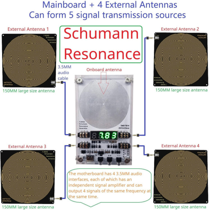 Schumann Waves Generator 7.83Hz Ultra Low Frequency Pulse Device