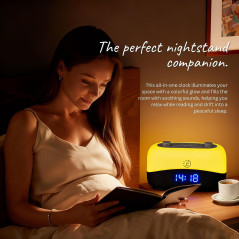 Sleep ZM White Noise Machine with Alarm Clock, Night Light & Timer