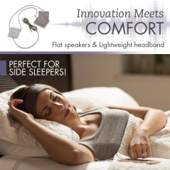 SleepPhones Classic Sleep Headphones – Lightweight, Ultra-Thin Speakers in Lavender Fleece Headband, 4 Ft Cable