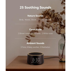 Dreamegg D1 Nova : Réveil & Machine à Sons Blancs pour Sommeil