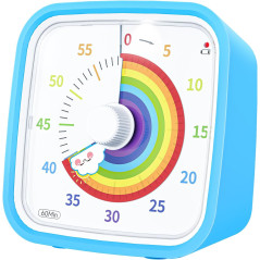 Minuteur Visuel Rainbow Yunbaoit Bleu - 60 Min Enfants