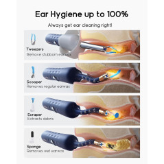 Bebird D39R Ear Wax Removal Kit with HD Camera, Storage Case, and Painless Tweezers