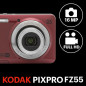 KODAK PIXPRO FZ55 16MP Compact Digital Camera, 5X Optical Zoom, Red KODAK PIXPRO FZ55 16MP Compact Digital Camera, 5X Optical Zoom, Red