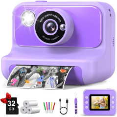 Kids Instant Print Camera – Perfect Christmas & Birthday Gift for Kids