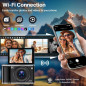 8K 96MP WiFi Vlogging Camera with 3.5 Flip Screen, 20X Zoom, Autofocus, Anti-Shake & SD Card Included
