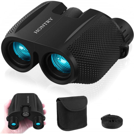 Jumelles compactes Hontry 10x25 pour adultes et enfants, légères et faciles à transporter