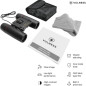 VULNESS Jumelles 8x21 Noires Compactes Mini pour Adultes, Accessoire de Voyage Essentiel VULNESS Jumelles 8x21 Noires Compactes Mini pour Adultes, Accessoire de Voyage Essentiel
