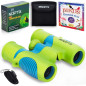 Vibrant Green Blue Kids Binoculars for Ages 4-8 – Durable, Real Binoculars for Kids Vibrant Green Blue Kids Binoculars for Ages 4-8 – Durable, Real Binoculars for Kids