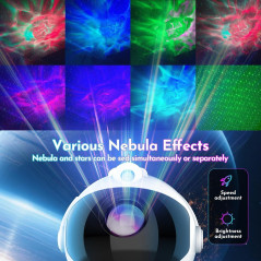Astronaut Galaxy Projector – Perfect Bedroom Decor & Birthday Gift