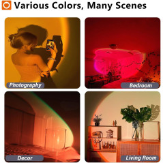 Lampe Sunset LED Multicolore USB - Décor, Photo, Fête