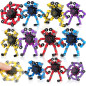 12PCS Transformable Deformable Fidget Spinner DIY Robot Toys for Kids Adults Sensory Party Favors Gifts